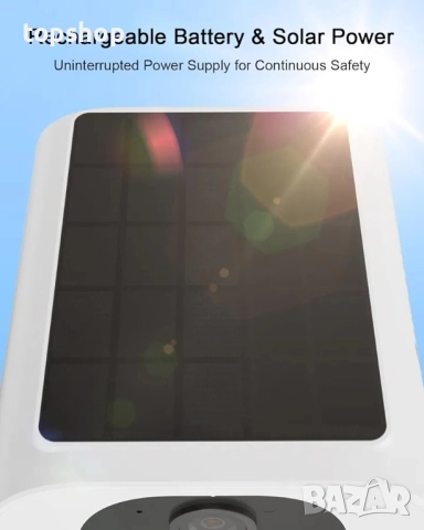 Чисто нови 2бр в пакет ANRAN C3 pro 3mp 2K Соларна охранителна камера, безжична за външна употреба.., снимка 6 - IP камери - 51637906