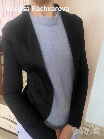 Черно елегантно сако Cacadu, S размер, снимка 9 - Сака - 27770304