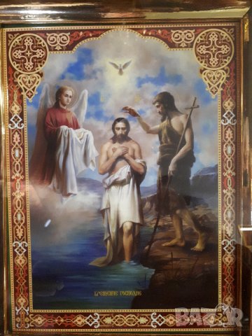 ИКОНА БОГОЯВЛЕНИЕ, снимка 2 - Икони - 43957950