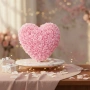 Декоративно сърце от изкуствени рози в подаръчна кутия, снимка 4