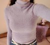 дамски пухкав пуловер , снимка 1 - Блузи с дълъг ръкав и пуловери - 43558563