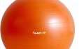 Гимнастическа топка, фитнес топка, крачна помпа, 85 см, оранжева, снимка 2