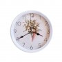 2039 Модерен кръгъл часовник с принт букет от цветя, 22.5см диаметър, снимка 2