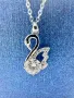 Сребърно колие с мойсанит (Диамант) 1 карат, снимка 4
