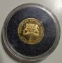 Златна монета "Олимпийски игри Атина 2004 плуване", снимка 2