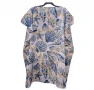 Лятна плажна туника от коприна, с артистични и морски десени, снимка 5