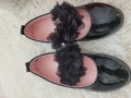 Черни детски обувки личени, снимка 1