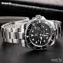 Часовник в стил Rolex Submariner сребристо и черно Silver Black, снимка 5