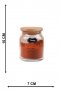 Комплект бурканчета за подправки с бамбукови капачета и лъжички + етикети на български + поставка , снимка 9