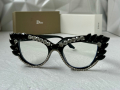 Dior прозрачни слънчеви очила, очила за компютър екстравагантни с камъни, снимка 4
