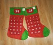 Коледен чорап с адвент календар, снимка 1
