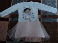 Детска рокля с дълъг ръкав 92, снимка 1 - Бебешки рокли - 43218381