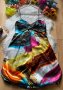 Шарена сатенена рокля, снимка 1 - Рокли - 37034778