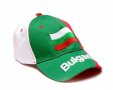 Шапка памучна, с козирка, декорирана с цветовете на българския трикольор и знамето на България, снимка 1 - Спортна екипировка - 36814695