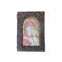 Икона на Света Дева Мария с Младенеца - цветна - керамична - НОВА!!!