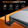 WiFi 6E USB 3.0 адаптер за настолен/лаптоп компютър, AX5400M 802.11AX, снимка 2