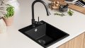 Кухненска Мивка от гранит модел РИГА XXL 430 x 500 mm - графит, снимка 2