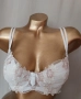 MIRIALE 80 C Дантелен сутиен с бродерия цвят екрю, снимка 4