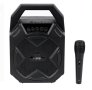Караоке Bluetooth високоговорител Тонколона,  преносима с микрофон и LED 10W 20.5x11.5x30.5cm, снимка 1 - Тонколони - 43425785