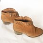Дамски обувки Mango Манго бежови естествен велур 36 номер, снимка 1 - Дамски боти - 35548399