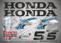 HONDA 5 hp Хонда извънбордови двигател стикери надписи лодка яхта