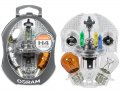 НОВИ! Комплект резервни лампи крушки за автомобил OSRAM Original H4 CLKM + 3 бушона