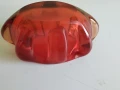 Пепелник от ураново червено стъкло , снимка 2