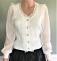 Бяла блузка, Фина бяла жилетка, Бял топ, снимка 2