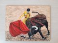 Маслена картина Корида , снимка 3