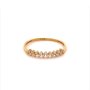 Златен дамски пръстен 0,92гр. размер:56 14кр. проба:585 модел:16498-5