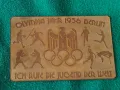 ОЛИМПИЙСКИ ИГРИ БЕРЛИН 1936г. ГЕРМАНИЯ ТРЕТИ РАЙХ ПАМЕТНА МЕСИНГОВА ПЛОЧКА СПОРТ НАГРАДНА 18673, снимка 14