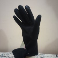 Дамски ръкавици Текстил Черни , снимка 3 - Ръкавици - 43661825