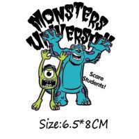 Университет за таласъми Monsters термо щампа апликация картинка за дреха, снимка 1 - Други - 27449676