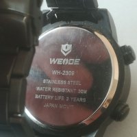 Мъжки часовник WEIDE. Масивен модел. Аналог - дигитал. Ana-digi. Sport watch. Japan move. , снимка 7 - Мъжки - 40598969