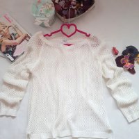 Ажурен пуловер, снимка 3 - Блузи с дълъг ръкав и пуловери - 43743025
