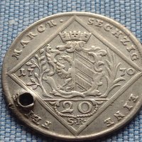 Сребърна монета 20 кройцера 1770г. Йозеф втори Нюрнберг за КОЛЕКЦИОНЕРИ 13685, снимка 5 - Нумизматика и бонистика - 42944572