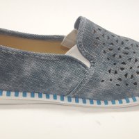 Дамски обувки на дупки 2021г. сини и розови, снимка 6 - Дамски ежедневни обувки - 32317277
