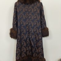 Елегантно дълго дамско палто марка Minus , снимка 3 - Палта, манта - 37888692