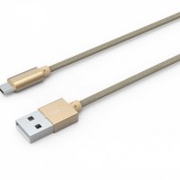 Кабел USB 2.0 към Micro USB Ldnio LS08 SS000059  -1м Gold метални букси преходник Micro USB to USB m, снимка 2 - USB кабели - 18638932