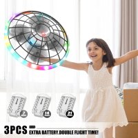 Мини дрон за деца с LED светлина, 3D флип и 3 скоростни режима, снимка 2 - Образователни игри - 43429480