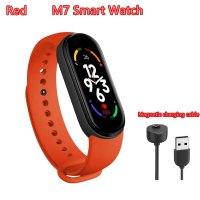 3000053746 Фитнес гривна Smart Band M7 розова,жълта,зелена,черна,синя ,сива,, снимка 7 - Гривна - 37464670