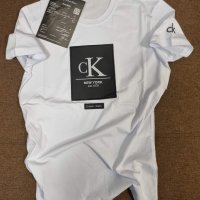 Мъжка бяла тениска  Calvin Klein  код VL40H, снимка 1 - Тениски - 43638665