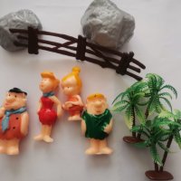 флинстоун Flintstones сет пластмасови фигурки играчки украса за торта декор топери топер, снимка 1 - Фигурки - 37959483