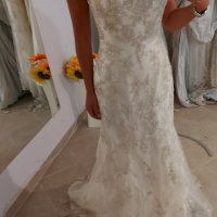 бюджетна булчинска рокля от луксозна дантела, снимка 14 - Сватбени рокли - 37339222