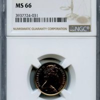 Австралия, 5 цента 1981,NGC MS 66, снимка 1 - Нумизматика и бонистика - 32219497