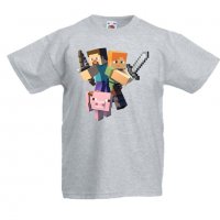 Детска тениска майнкрафт Minecraft 2, снимка 1 - Детски тениски и потници - 32938514