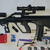 AUG Gel Blaster гел бластер-детска пушка с меки гел топчета-Orbeez, снимка 2 - Електрически играчки - 42992560
