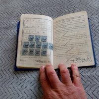 Стара осигурителна книжка 1940-1944, снимка 5 - Други ценни предмети - 28617321