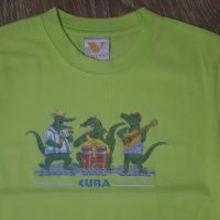 Зелена тениска Куба 116см-10лв НОВА., снимка 2 - Детски тениски и потници - 28542163