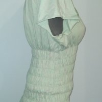 Дизайнерска блуза тип туника с плетена дантела "DKNY"®, снимка 3 - Туники - 28199127